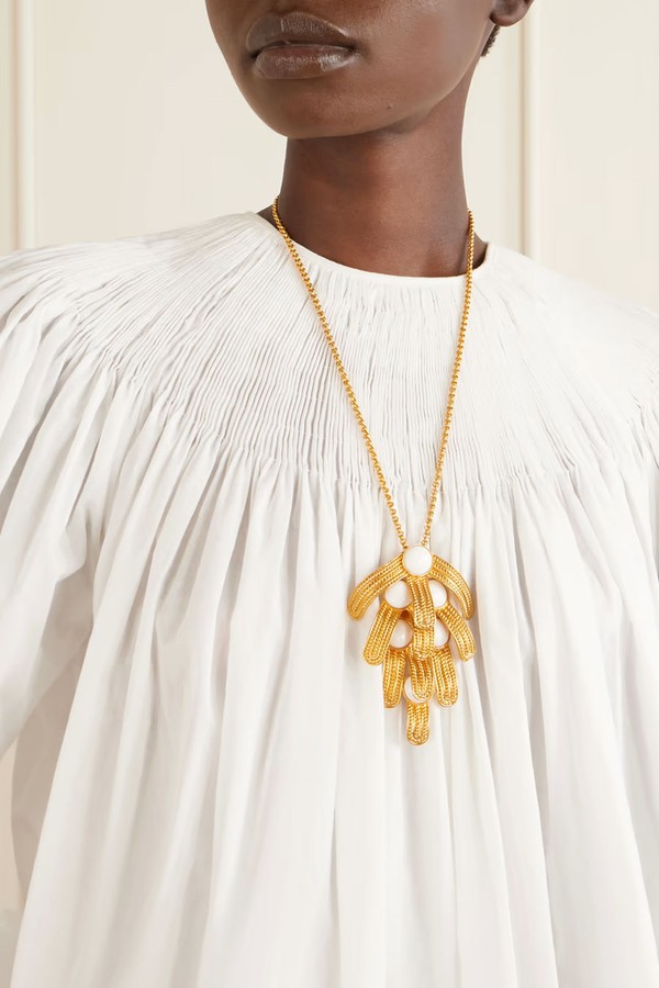 Orofina Gold-Plated & Resin Necklace from SONIA PETROFF