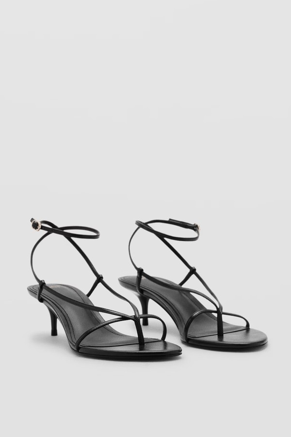 Heeled Sandals With Thin Strap from Mango