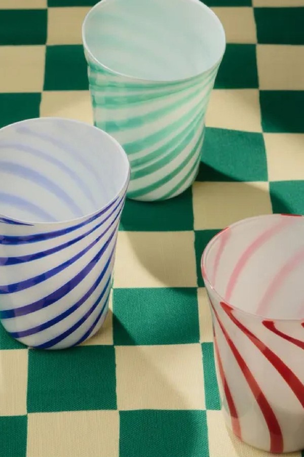 Bachette Verde Blown Glass Glasses from Bitossi