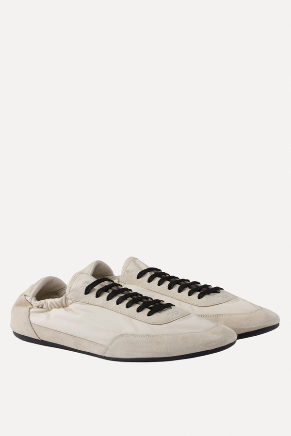Collapse Re-Nylon & Suede Sneakers from Prada