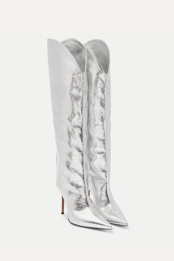 Metallic Leather Over-The-Knee Boots from Alexandre Vauthier