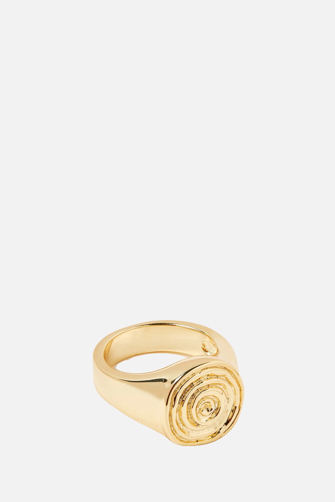 Rosette Coil Signet Ring from Luv Aj