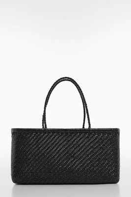 Braided Leather Bag from Mango