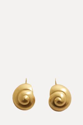 Metallic Shell Earrings from Mango