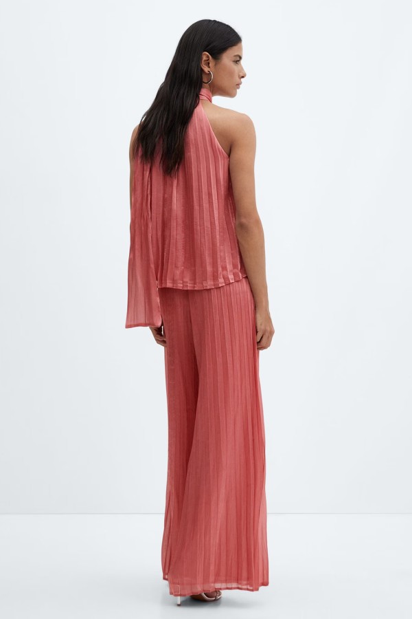 Pleated Wideleg Trousers
