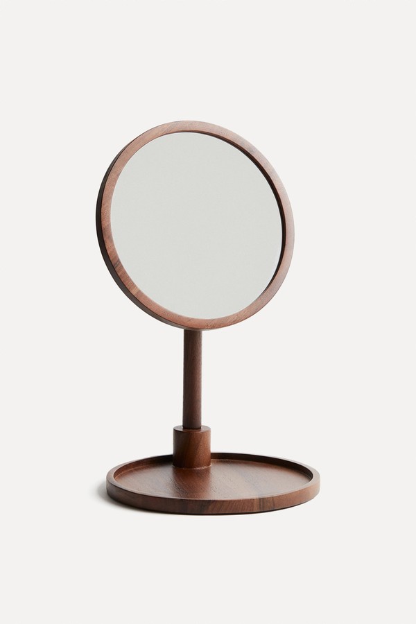 Wooden Table Mirror
