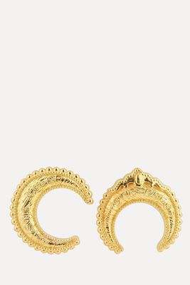 Gold-Plated Crescent Earrings from Natia x Lako