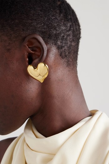 Heart Gold-Plated Earrings from Jennifer Behr