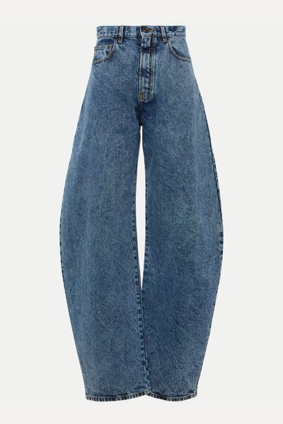 High-Rise Barrel-Leg Jeans from Alaïa