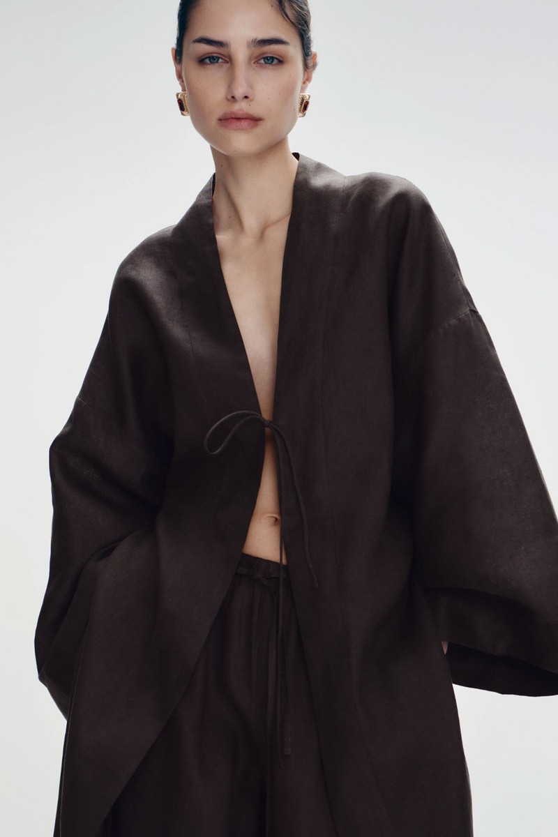 Oversize Linen Kimono