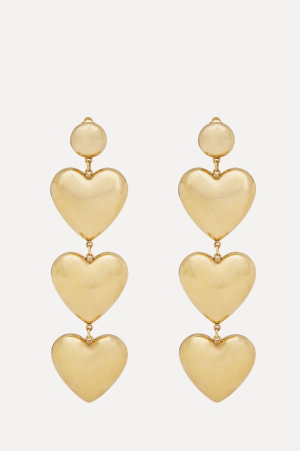 3 Heart Earrings from Saint Laurent