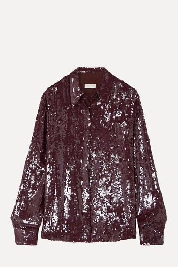 Sequined Crepe Shirt from Dries Van Noten