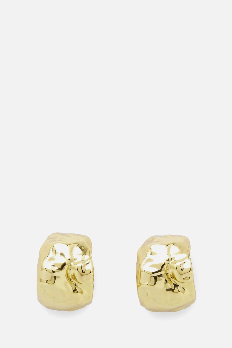 Hammered Hoop Earrings