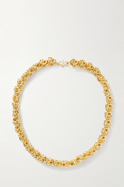 The Flora Gold-Plated Necklace from Lié Studio