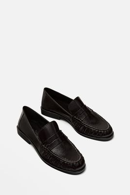 Gathered Penny Loafers