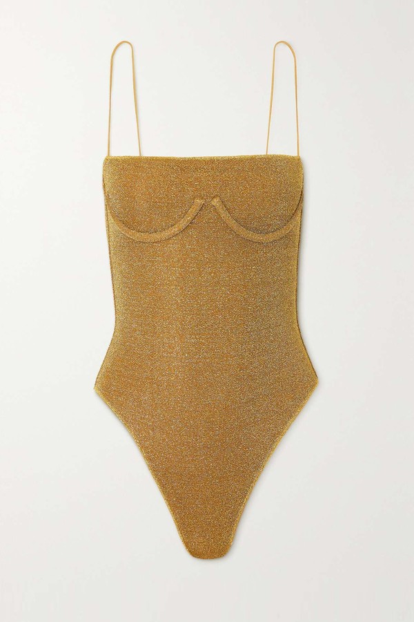 Lumière Metallic Swimsuit from Oséree'