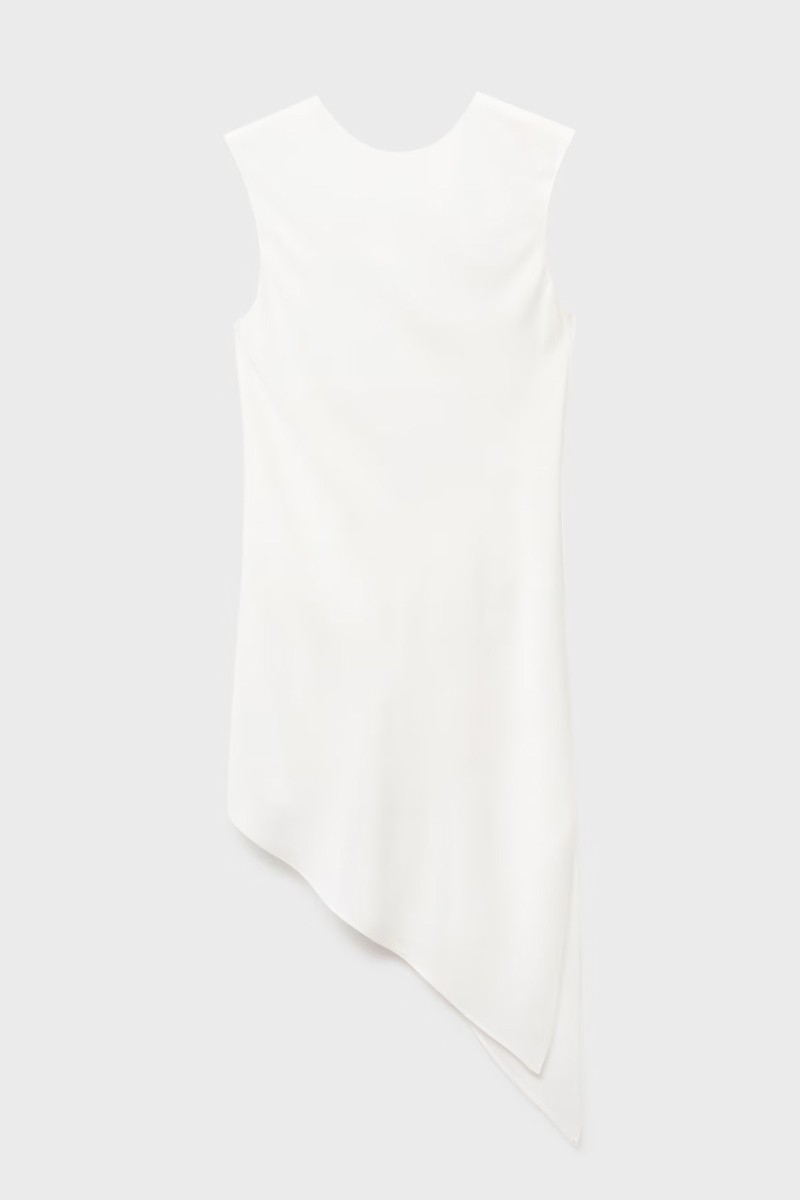Asymmetrical Satin Top