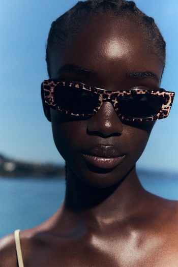 Rectangular Animal Print Sunglasses from Zara