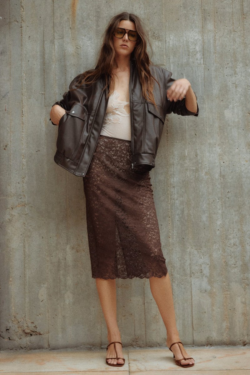 Lace Pencil Skirt