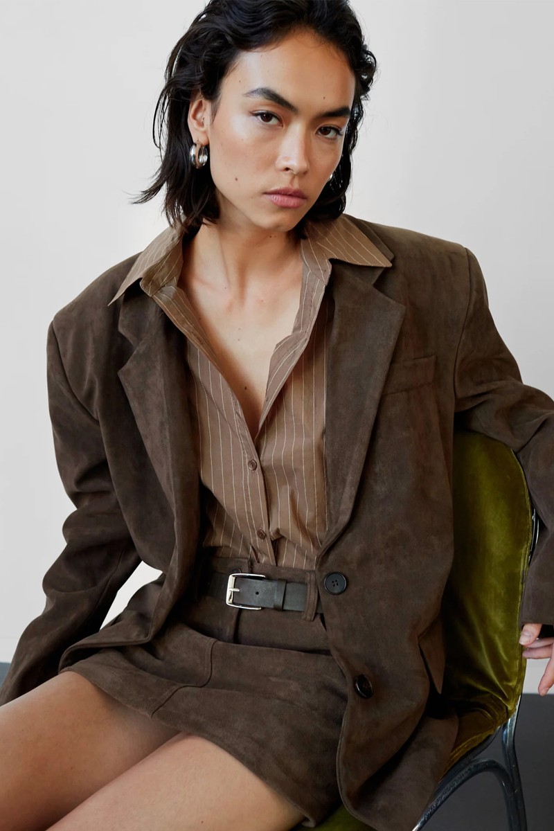 Peoria Faux Suede Mini Skirt from The Frankie Shop