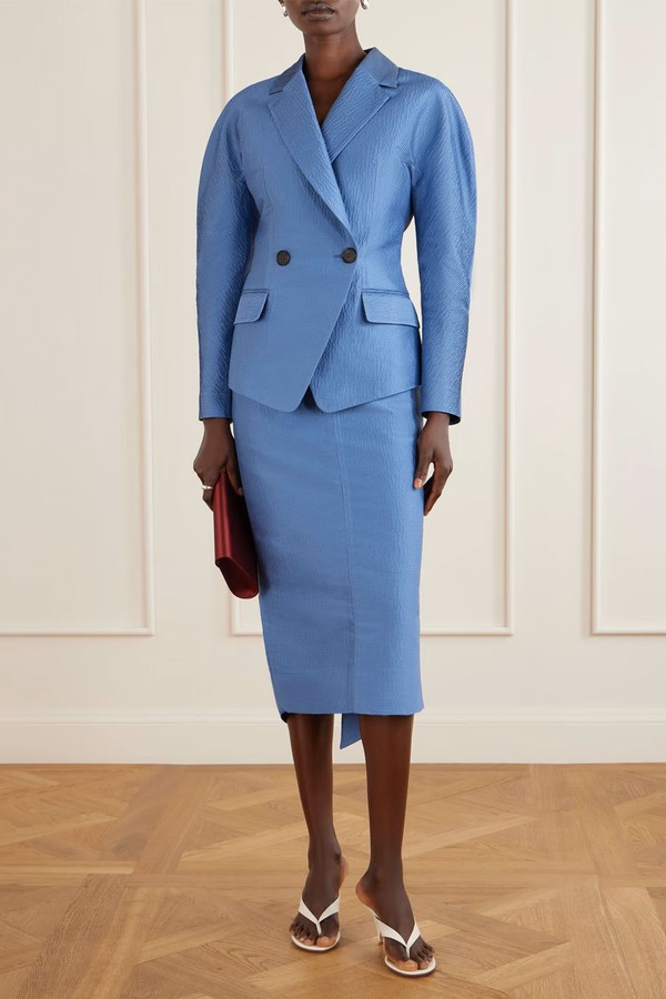 Textured-Satin Jacket from Lanvin