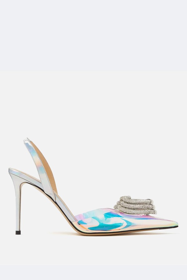 Triple Heart 95 Iridescent Sling Back