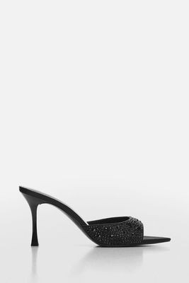 Heeled Sandals With Rhinestone Detail from Mango