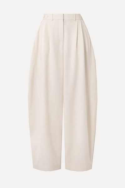 Pleated Wool Tapered Pants from Stella McCartney
