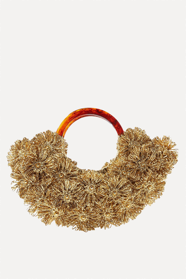 Fleurs De Cèdres Top-Handle Bag from Vanina