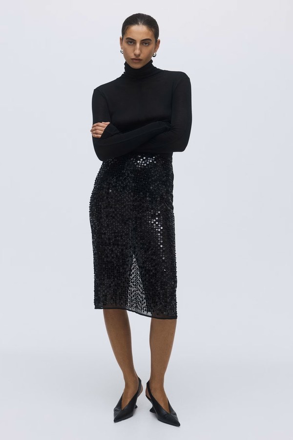 Sequined Pencil Skirt from H&M
