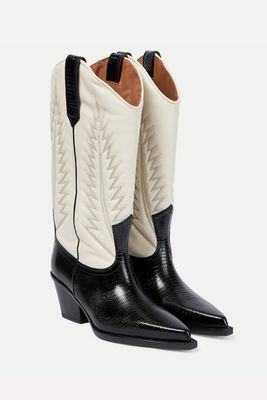Leather Cowboy Boots from Paris Texas 
