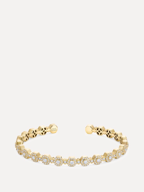 Triolette Hexagon Diamond Bangle*