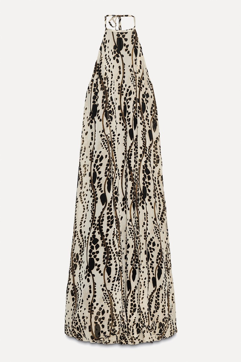Printed Halter Dress