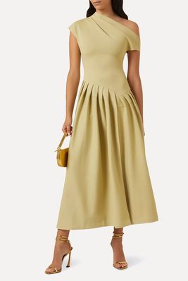 Butler One-shoulder Pleated Dress from Chats By C.Dam