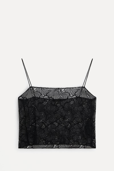 Strappy Lace Top from Massimo Dutti