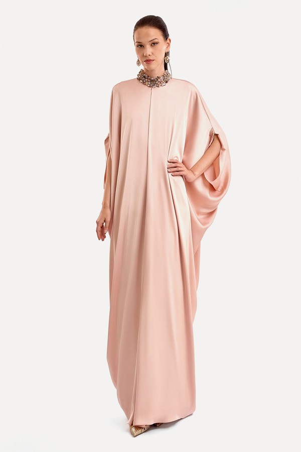Beaded Neck Kaftan
