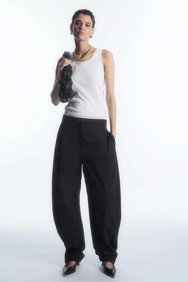 Utility Barrel-Leg Trousers from COS