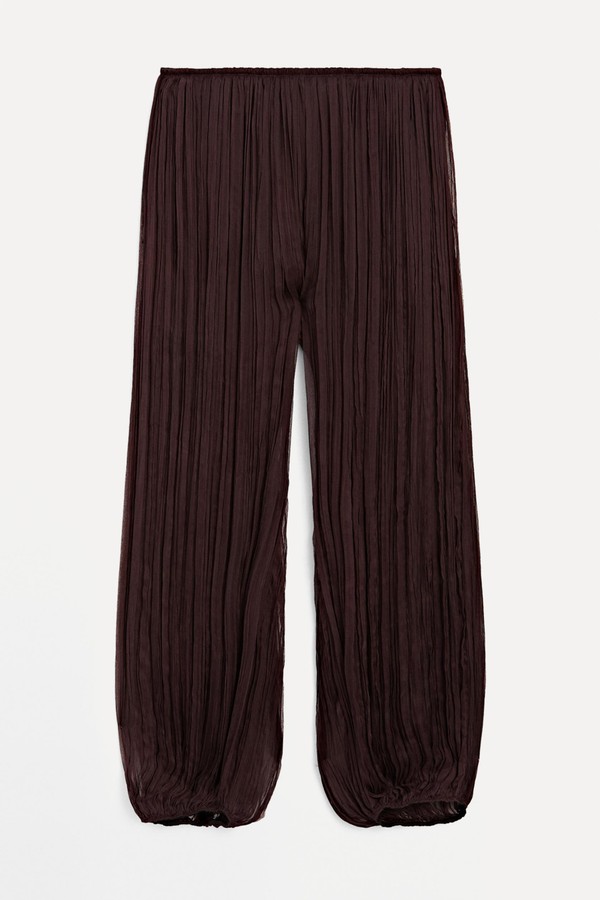 Flowing Pleated Balloon Trousers from Massimo Dutti