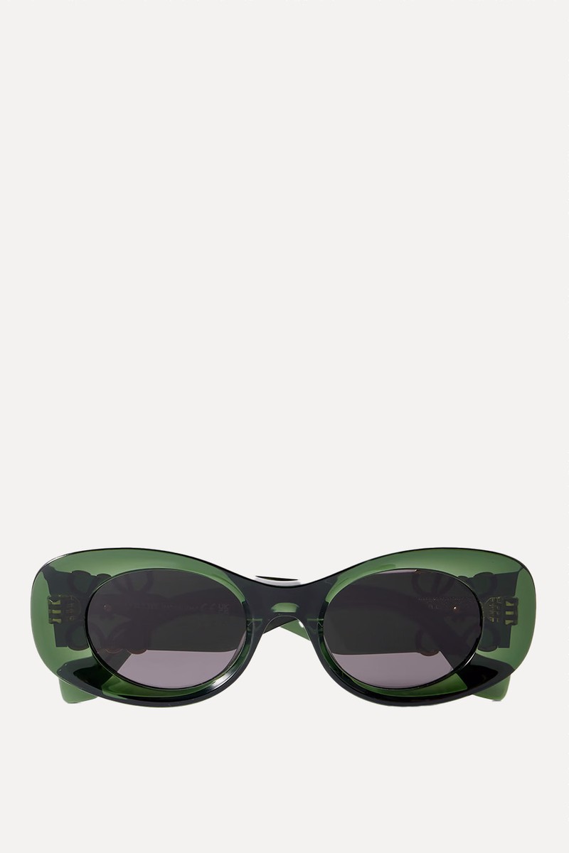 Anagram Oversized Cat-Eye Acetate Sunglasses from  Loewe