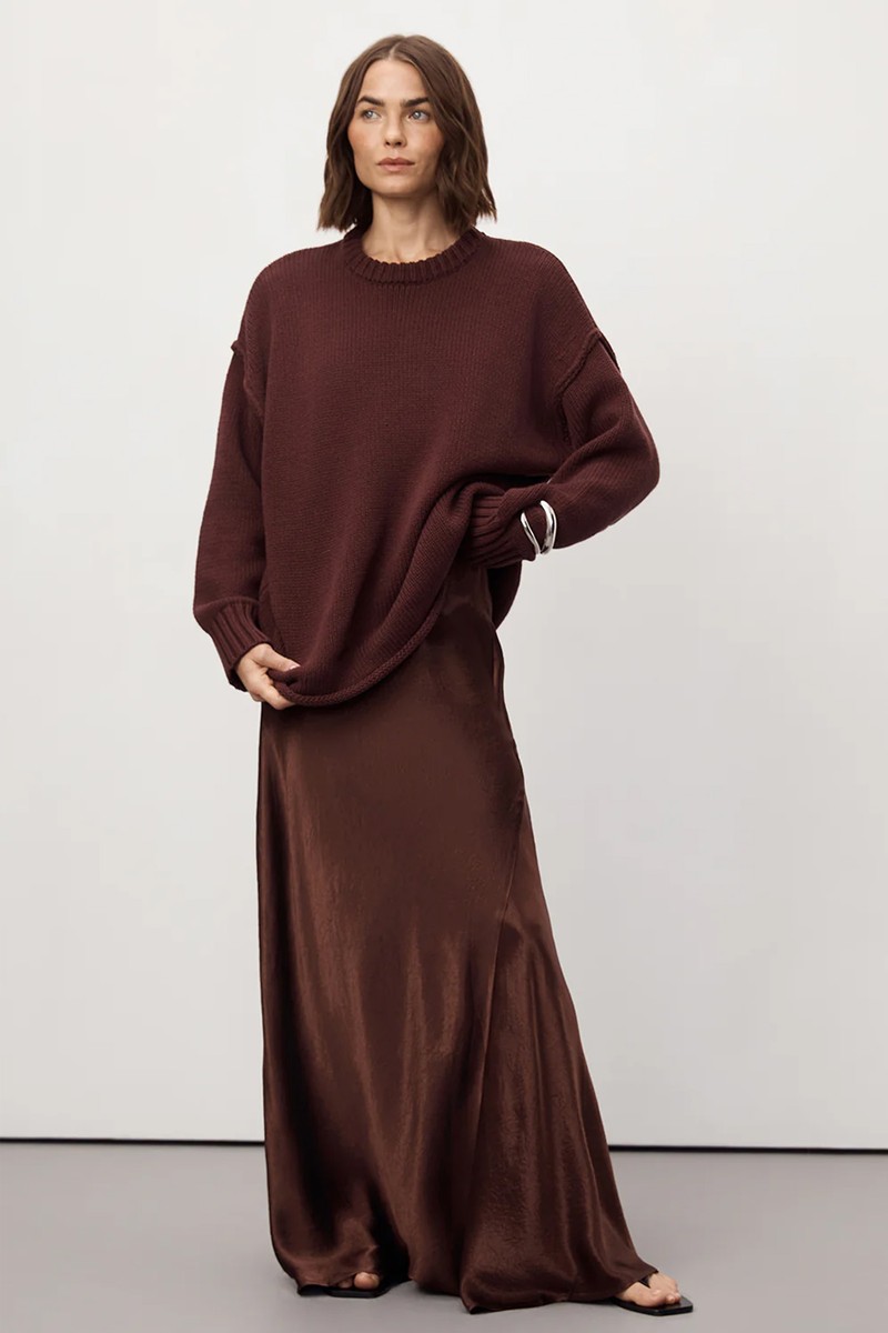 Breanna Jacquard Maxi Skirt from Dissh
