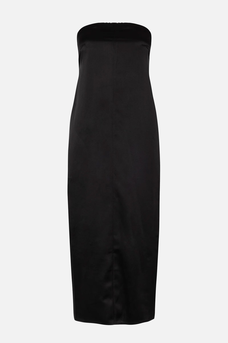 Bonita Strapless Satin Dress from Second Summer