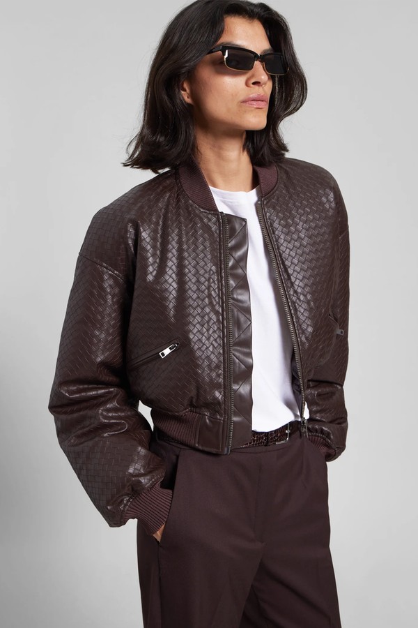 Rotate Cropped Puffer Jacket