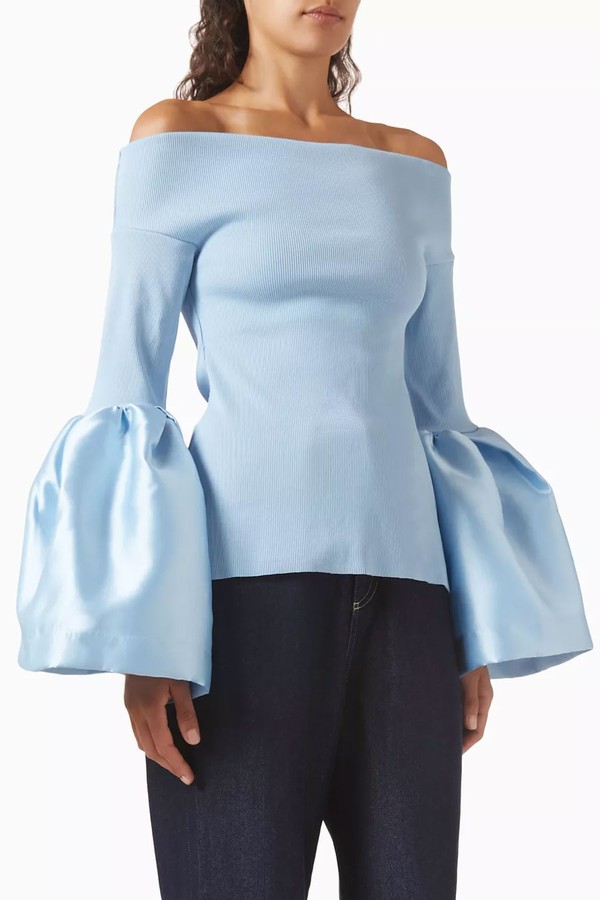 Off-Shoulder Puff-Sleeve Top from  Marques Almeida