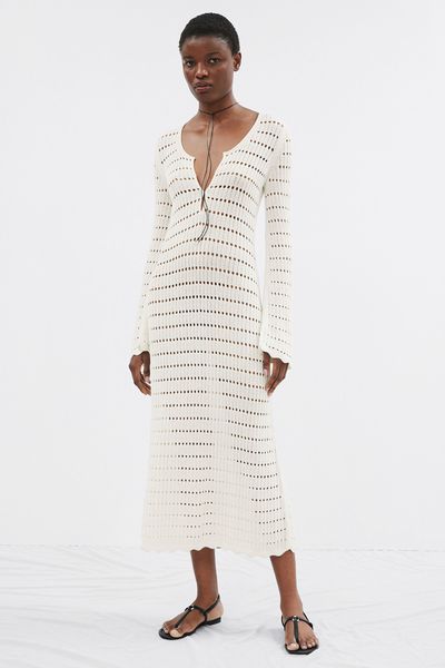 Scalloped Knit Midi Dress from & Other Stories