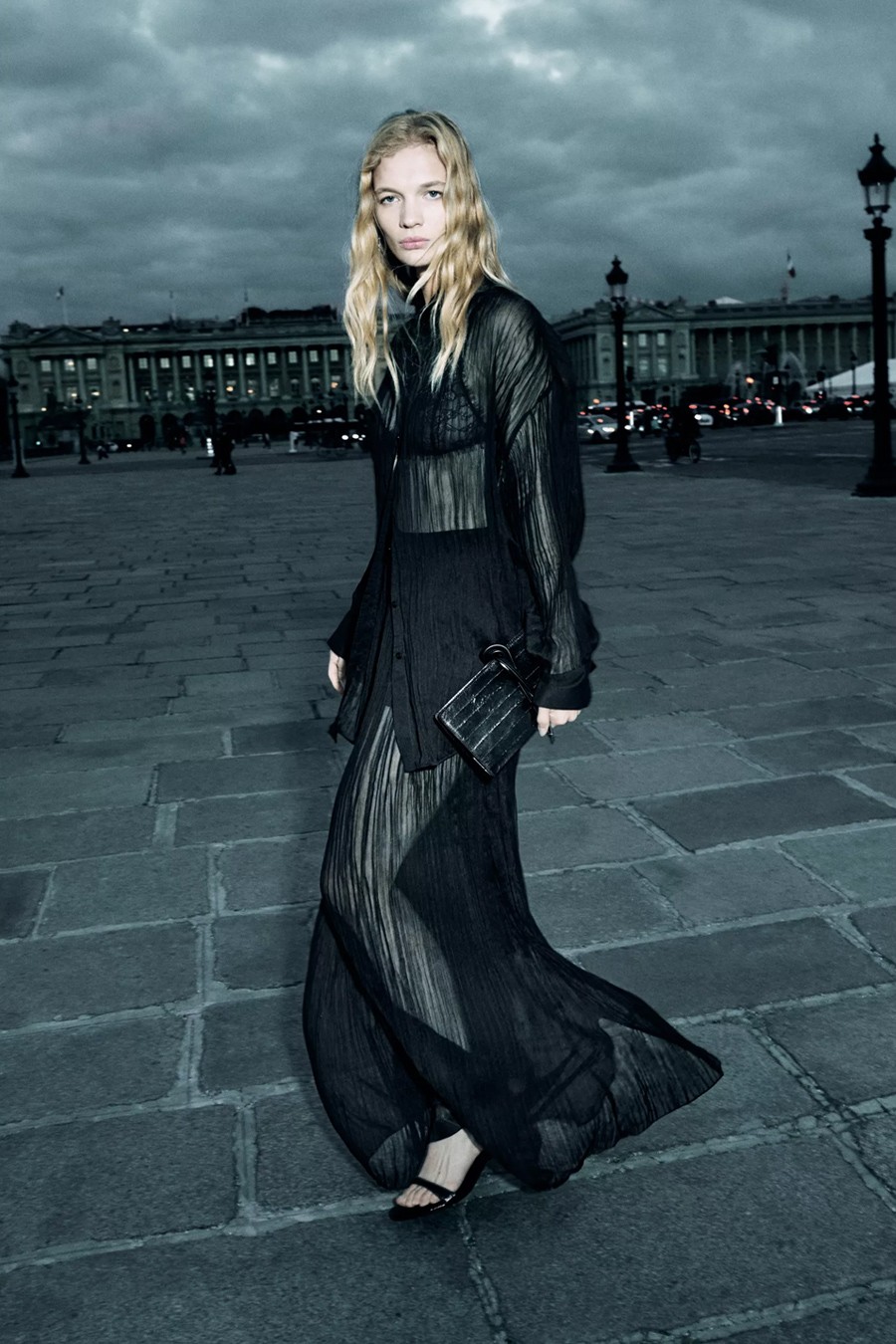 Pleated Wide-Leg Trousers