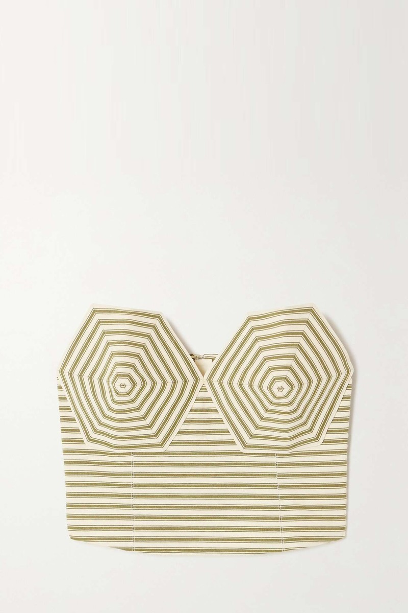 Lyocell-Blend Twill Bustier Top from Mara Hoffman x NET Sustain