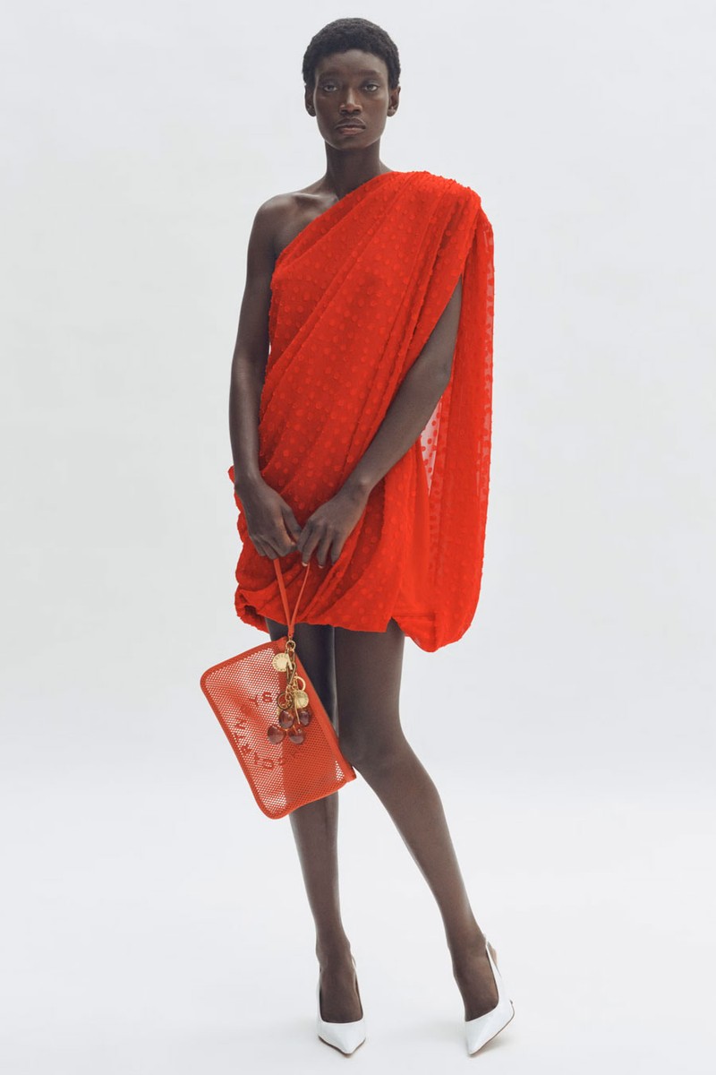 Draped One-Shoulder Dress from H&M