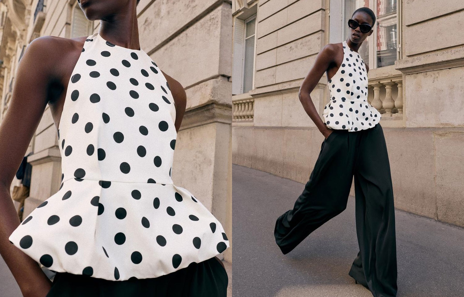 Polka Dot Balloon Top from Zara