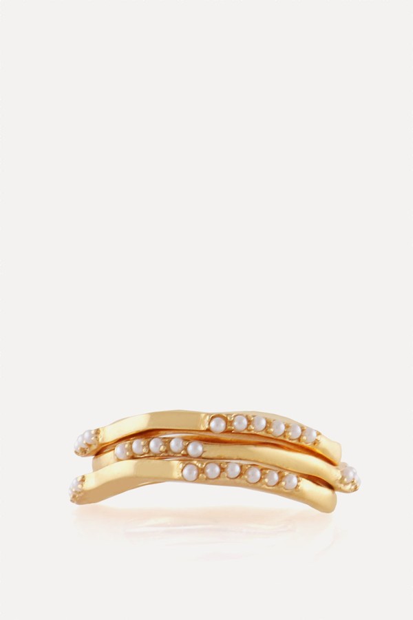 Set Of Three Wave Rings