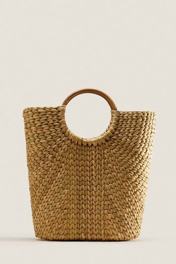 Medium Rattan Tote Bag from Zara Home